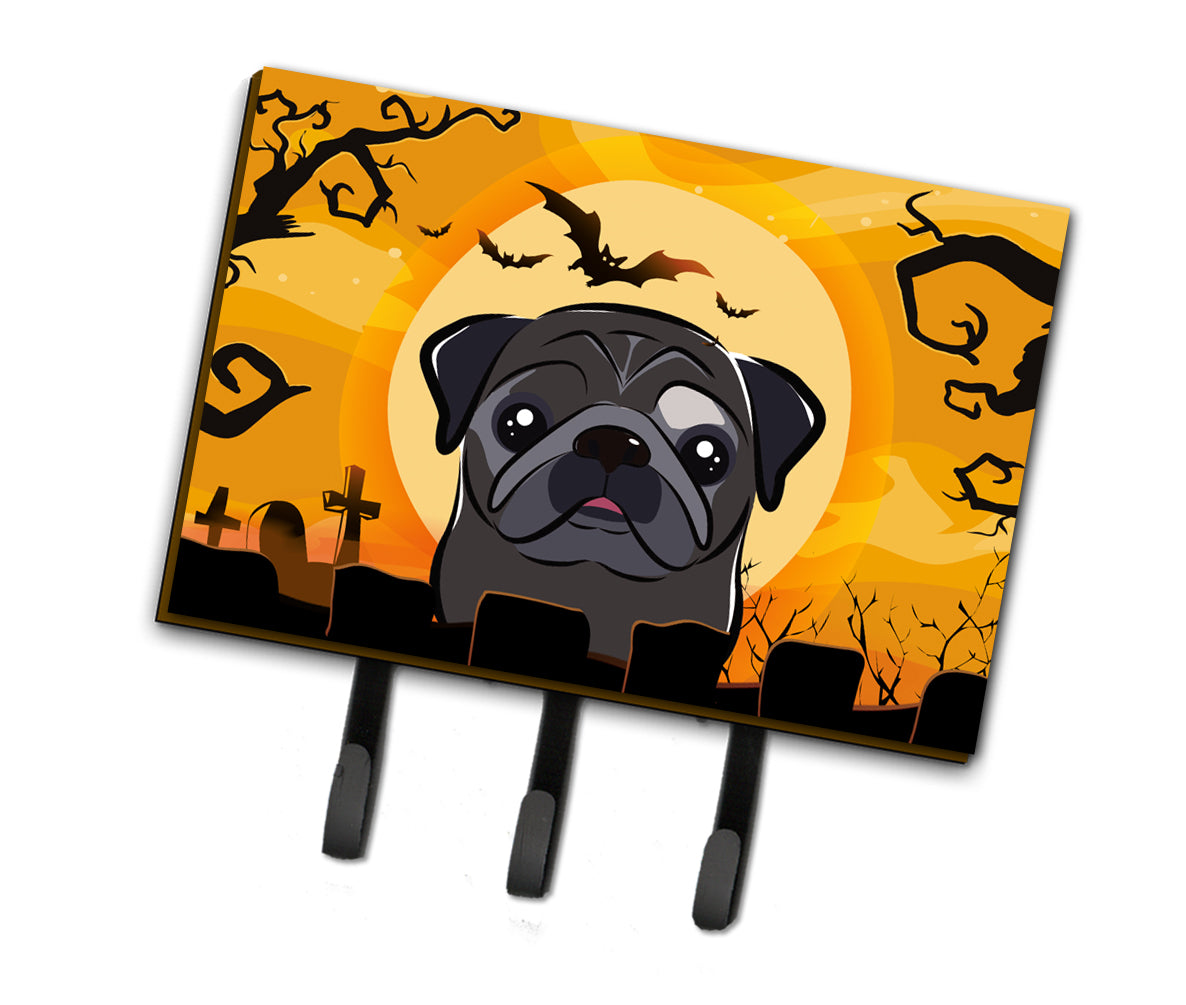 Halloween Black Pug Leash or Key Holder BB1821TH68
