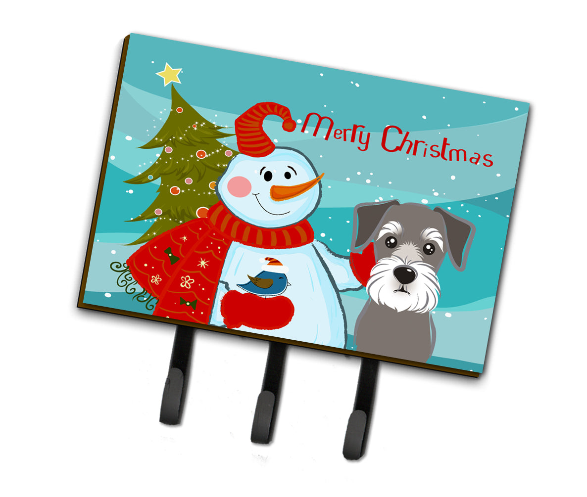 Snowman with Schnauzer Leash or Key Holder BB1826TH68  the-store.com.