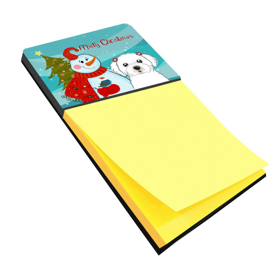 Snowman with Maltese Sticky Note Holder BB1828SN by Caroline&#39;s Treasures