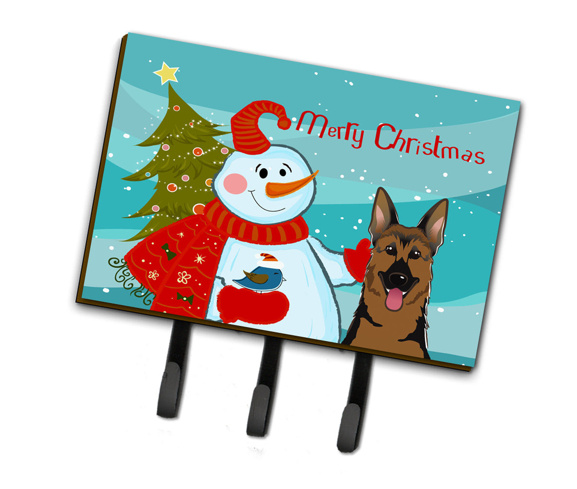 Snowman with German Shepherd Leash or Key Holder BB1831TH68  the-store.com.