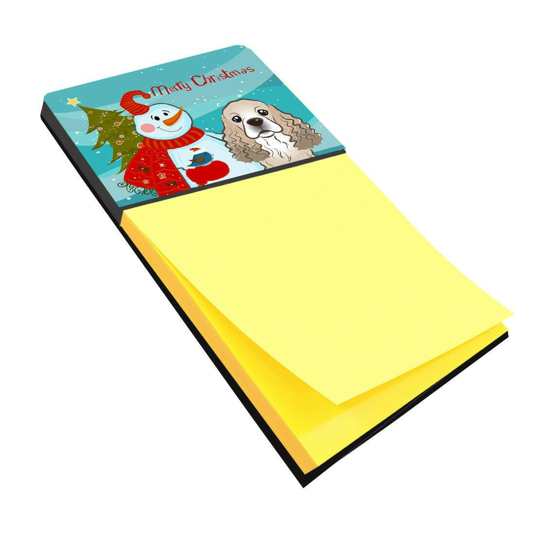 Snowman with Cocker Spaniel Sticky Note Holder BB1836SN by Caroline's Treasures