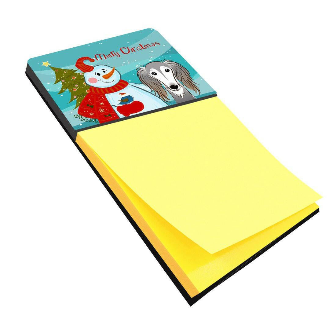 Snowman with Saluki Sticky Note Holder BB1849SN by Caroline&#39;s Treasures