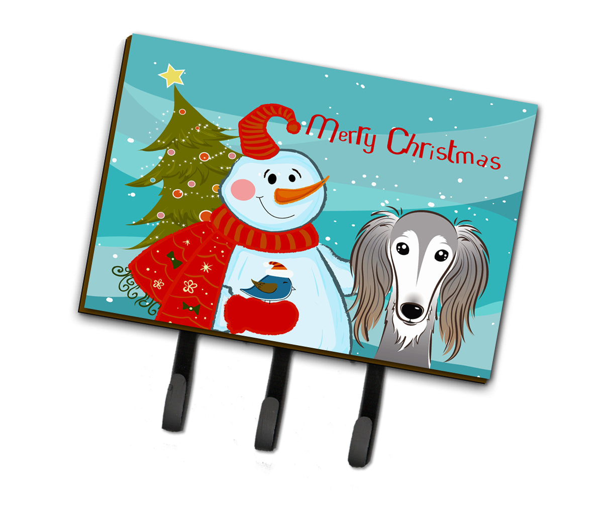 Snowman with Saluki Leash or Key Holder BB1849TH68  the-store.com.