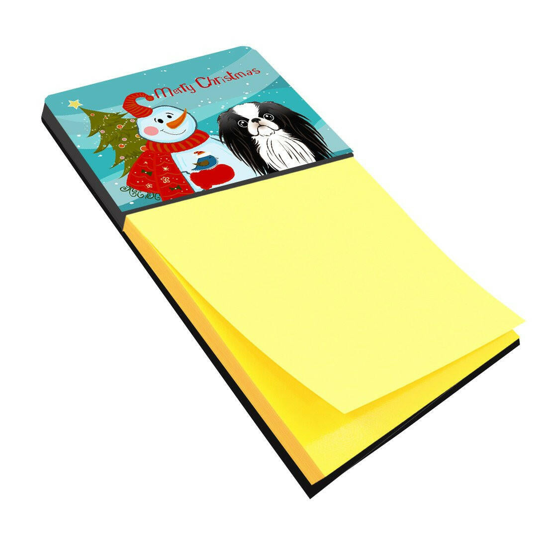 Snowman with Japanese Chin Sticky Note Holder BB1850SN by Caroline&#39;s Treasures