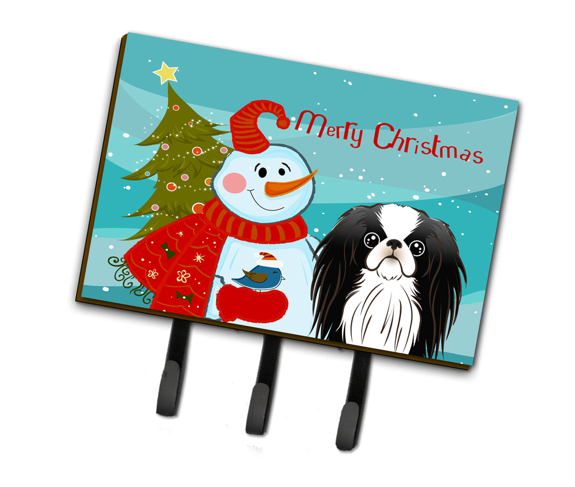 Snowman with Japanese Chin Leash or Key Holder BB1850TH68