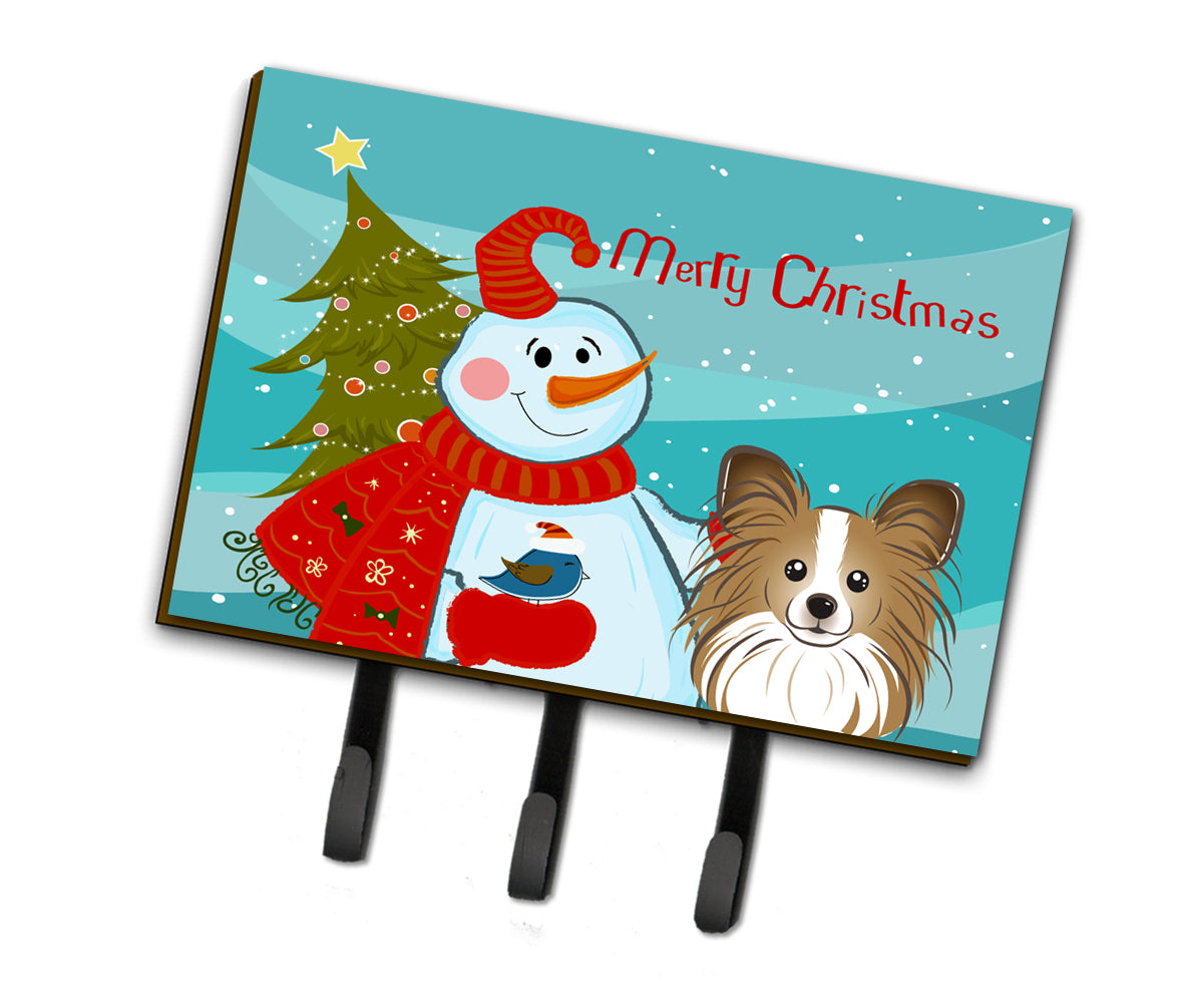 Snowman with Papillon Leash or Key Holder BB1868TH68  the-store.com.