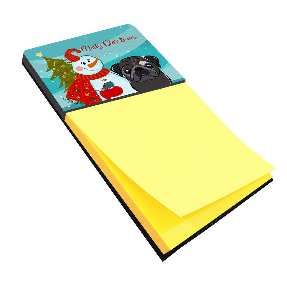Snowman with Black Pug Sticky Note Holder BB1883SN by Caroline&#39;s Treasures