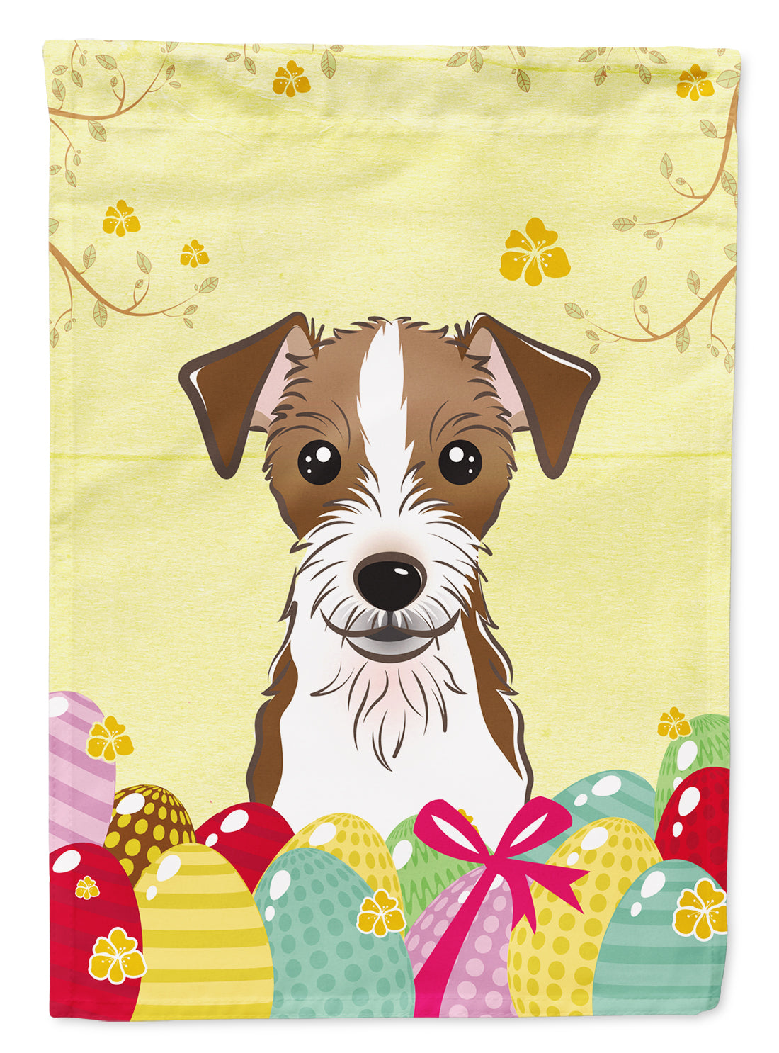 Jack Russell Terrier Easter Egg Hunt Flag Garden Size BB1884GF  the-store.com.