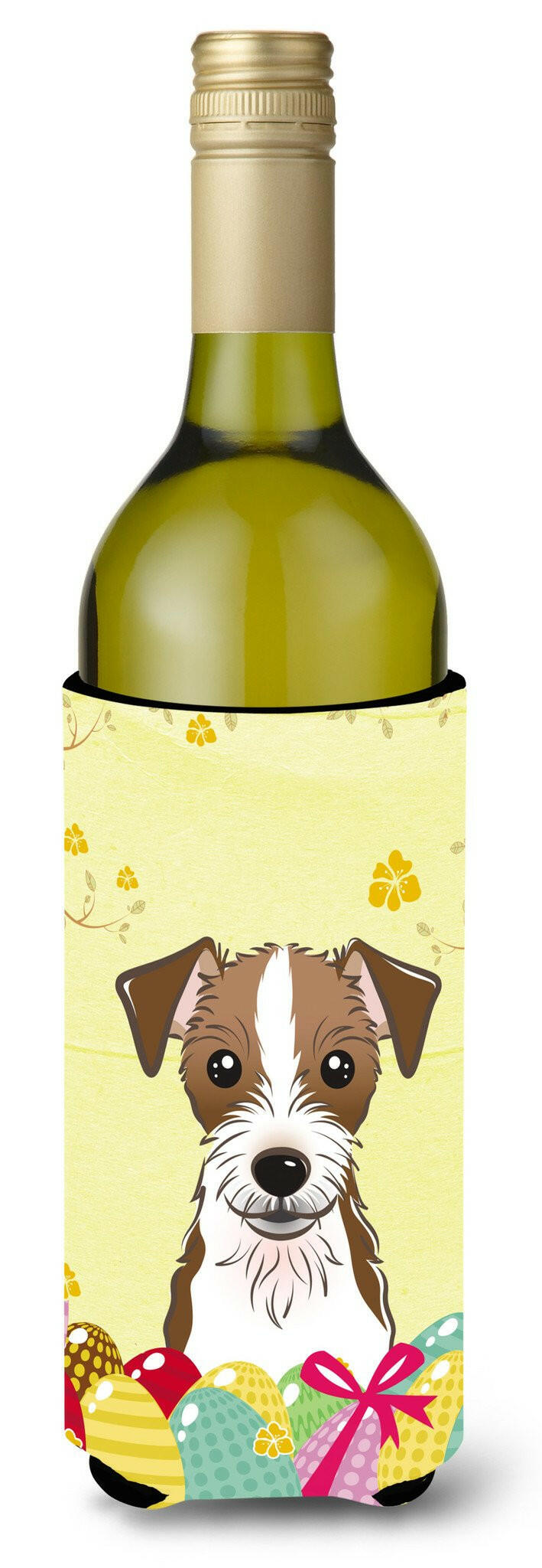 Jack Russell Terrier Easter Egg Hunt Wine Bottle Beverage Insulator Hugger BB1884LITERK by Caroline&#39;s Treasures