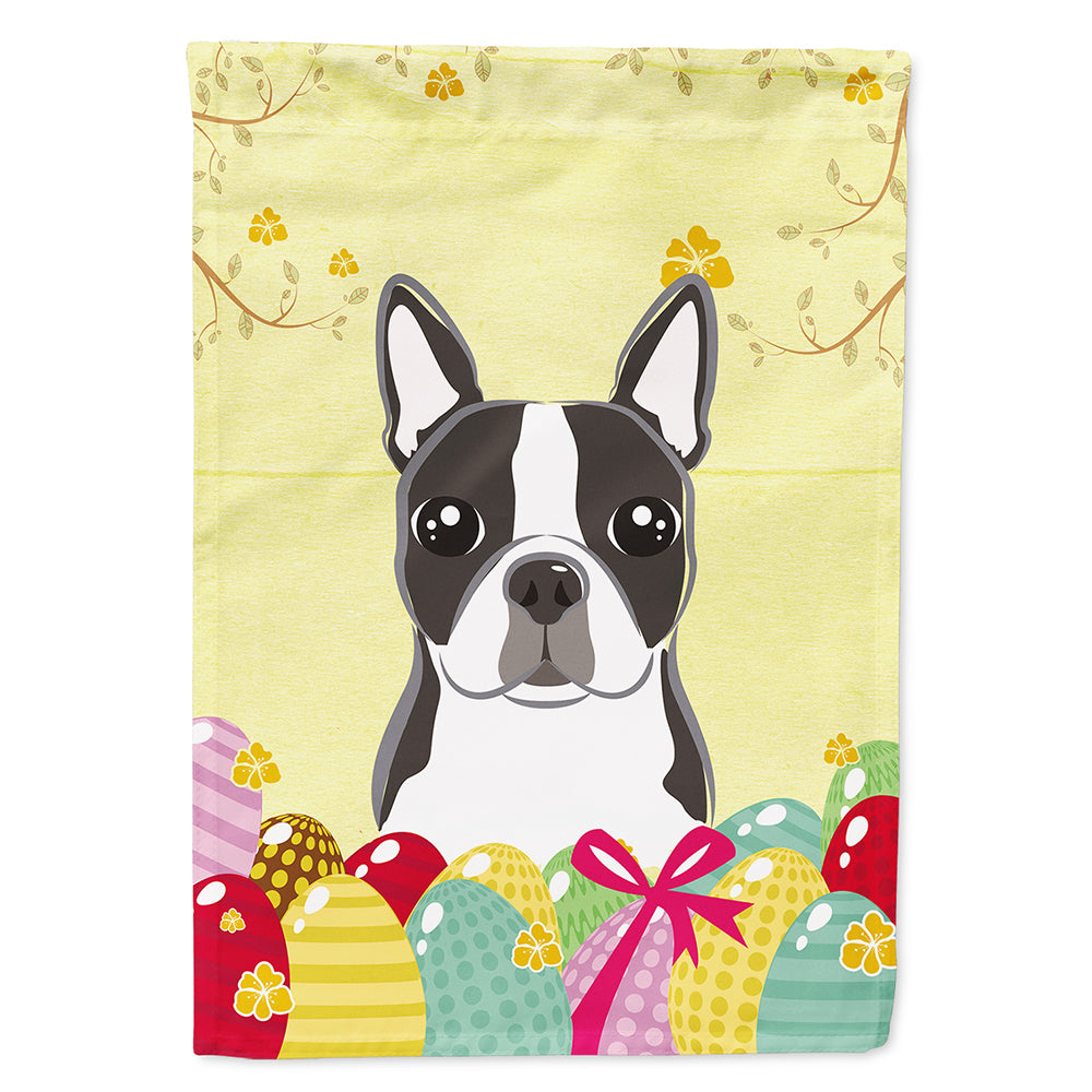 Boston Terrier Easter Egg Hunt Flag Canvas House Size BB1885CHF