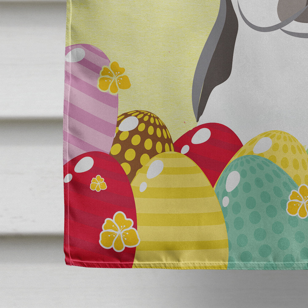 Boston Terrier Easter Egg Hunt Flag Canvas House Size BB1885CHF  the-store.com.
