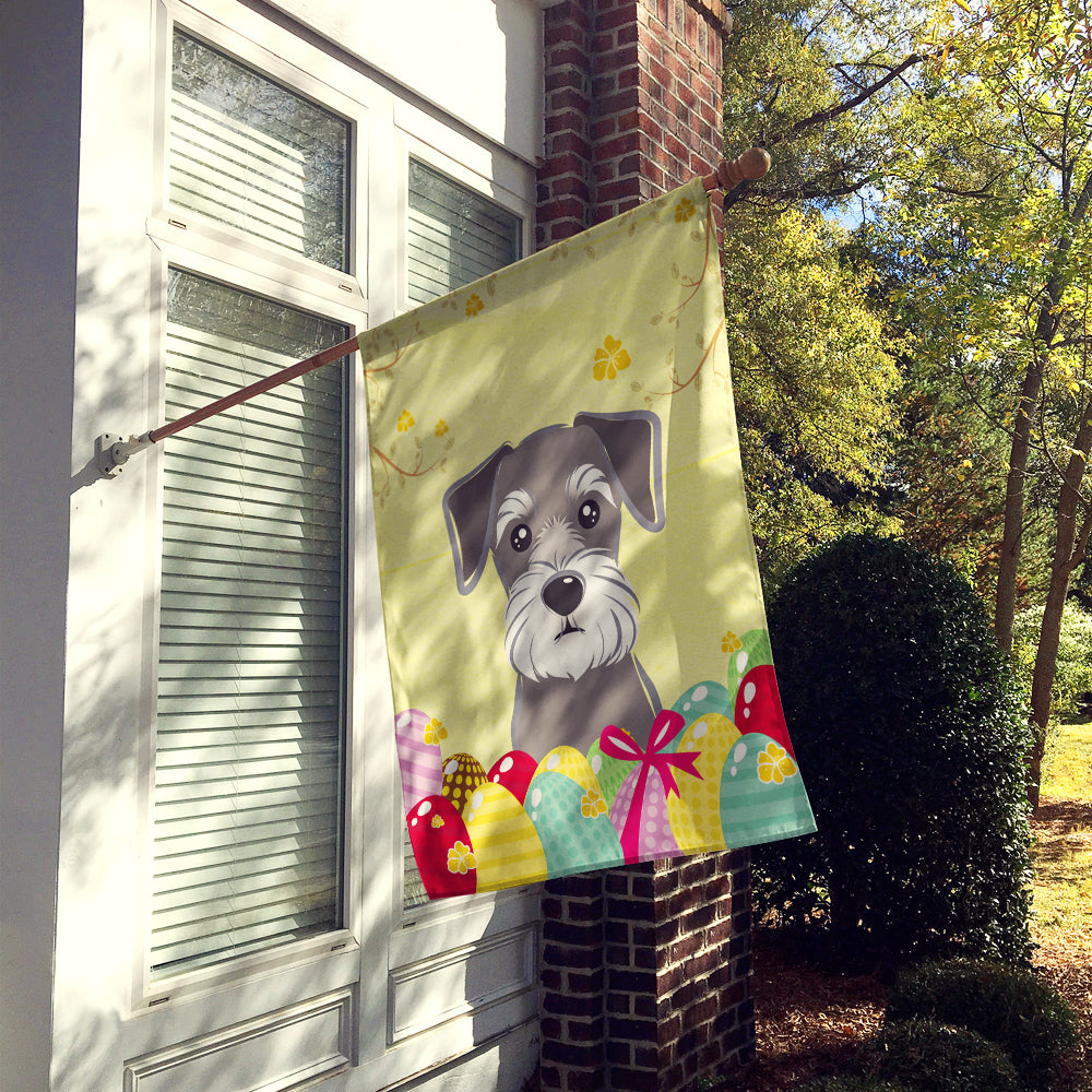 Schnauzer Easter Egg Hunt Flag Canvas House Size BB1888CHF  the-store.com.