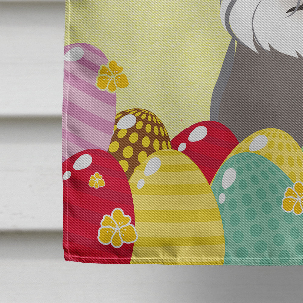 Schnauzer Easter Egg Hunt Flag Canvas House Size BB1888CHF  the-store.com.