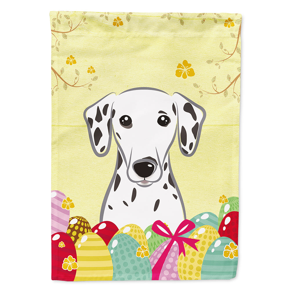 Dalmatian Easter Egg Hunt Flag Canvas House Size BB1892CHF  the-store.com.