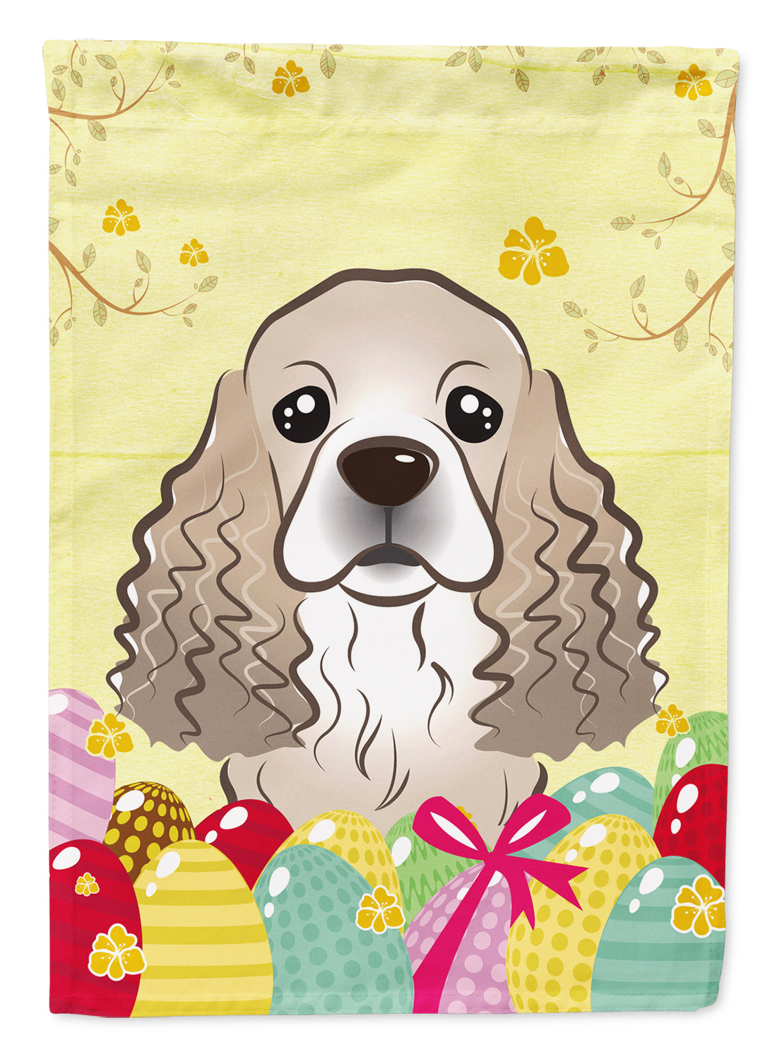 Cocker Spaniel Easter Egg Hunt Flag Garden Size BB1898GF