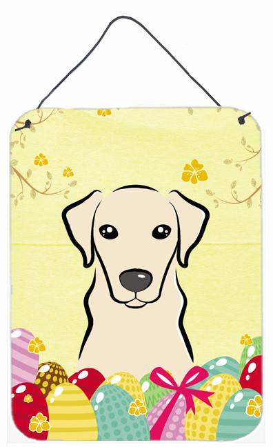 Yellow Labrador Easter Egg Hunt Wall or Door Hanging Prints BB1904DS1216 by Caroline's Treasures