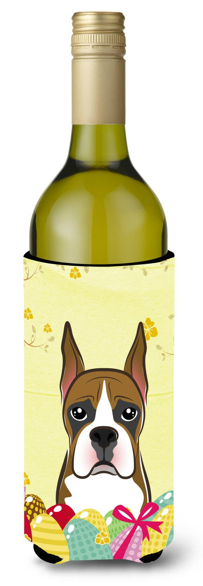 Boxer Easter Egg Hunt Wine Bottle Beverage Insulator Hugger BB1905LITERK by Caroline&#39;s Treasures