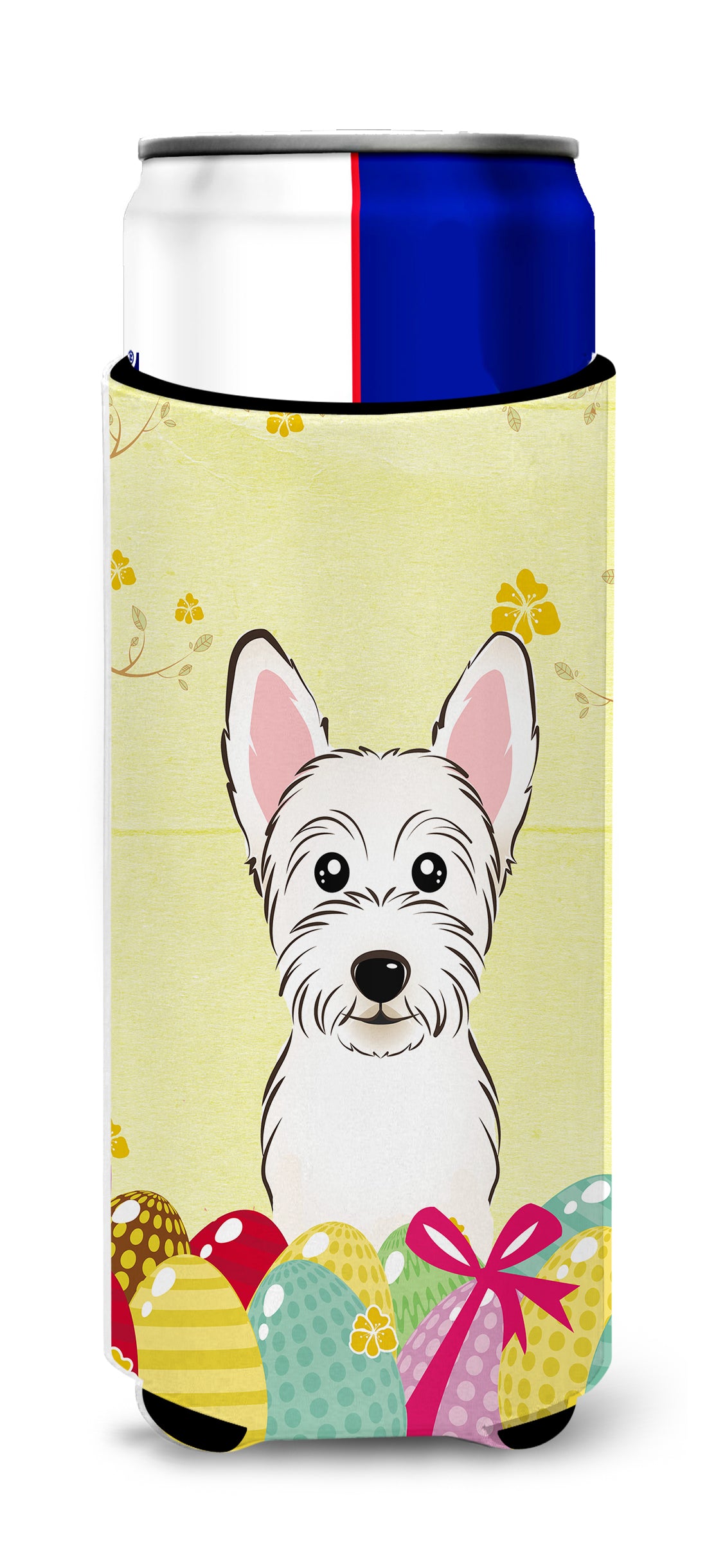 Westie Easter Egg Hunt  Ultra Beverage Insulator for slim cans BB1908MUK  the-store.com.