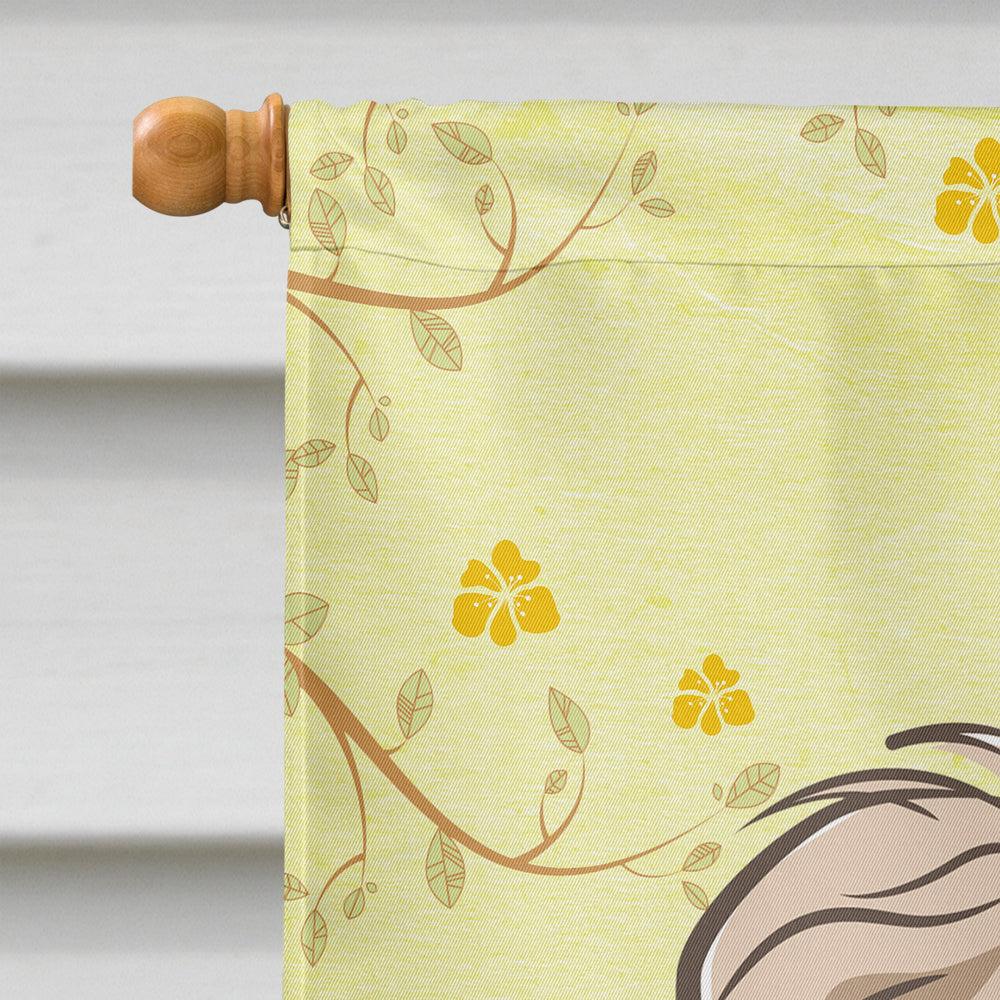 Caroline's Treasures Borzoi Easter Egg Hunt Flag Canvas House Size BB1910CHF