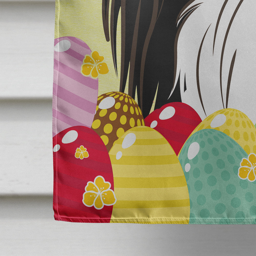 Japanese Chin Easter Egg Hunt Flag Canvas House Size BB1912CHF  the-store.com.