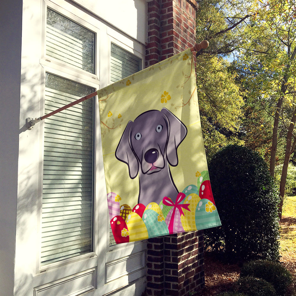 Weimaraner Easter Egg Hunt Flag Canvas House Size BB1913CHF  the-store.com.