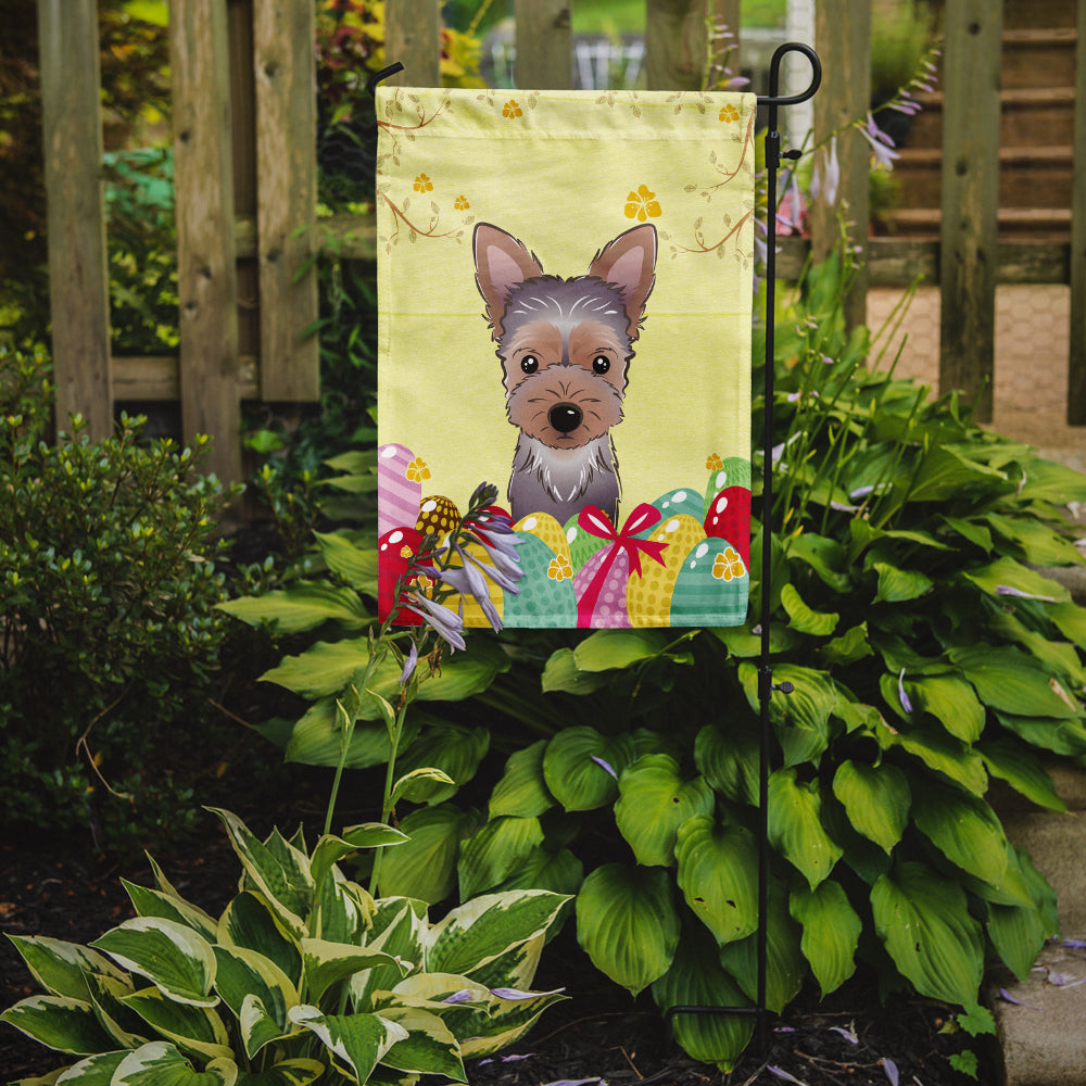 Yorkie Puppy Easter Egg Hunt Flag Garden Size BB1914GF  the-store.com.