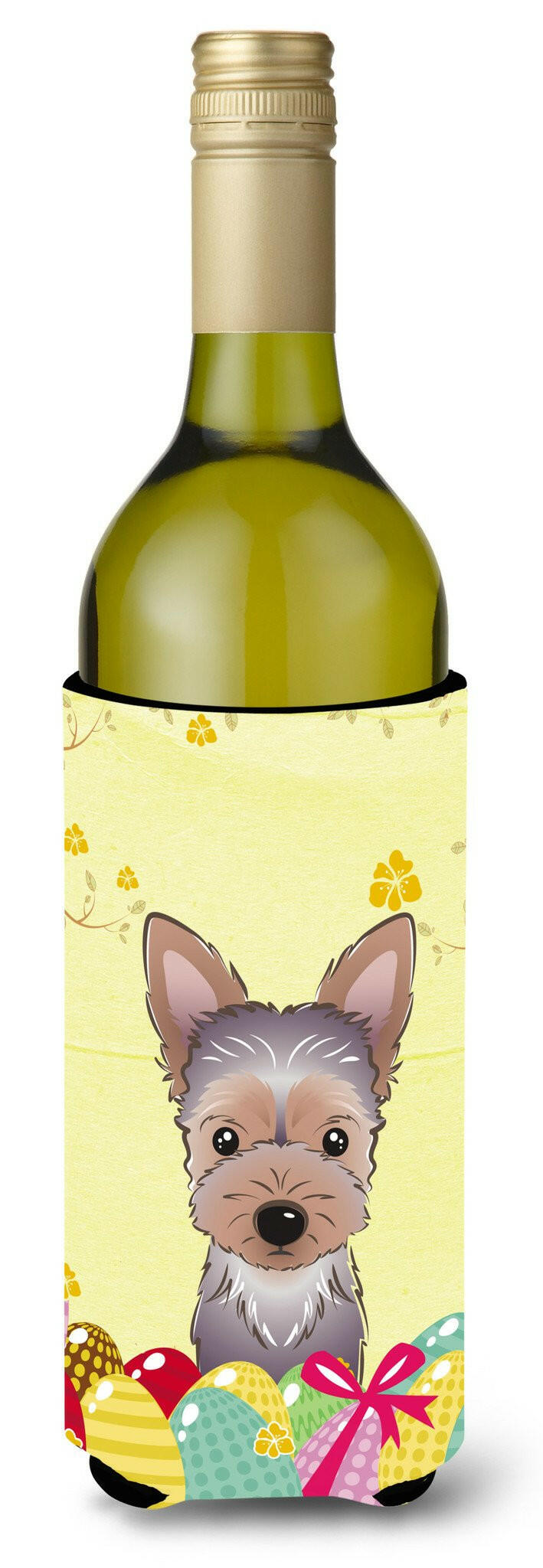 Yorkie Puppy Easter Egg Hunt Wine Bottle Beverage Insulator Hugger BB1914LITERK by Caroline&#39;s Treasures