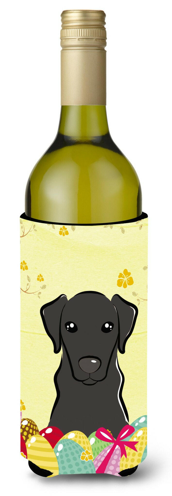 Black Labrador Easter Egg Hunt Wine Bottle Beverage Insulator Hugger BB1917LITERK by Caroline&#39;s Treasures