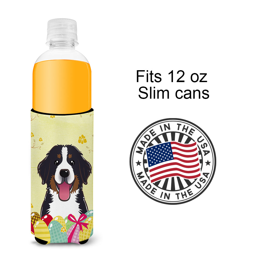 Bernese Mountain Dog Easter Egg Hunt  Ultra Beverage Insulator for slim cans BB1919MUK  the-store.com.