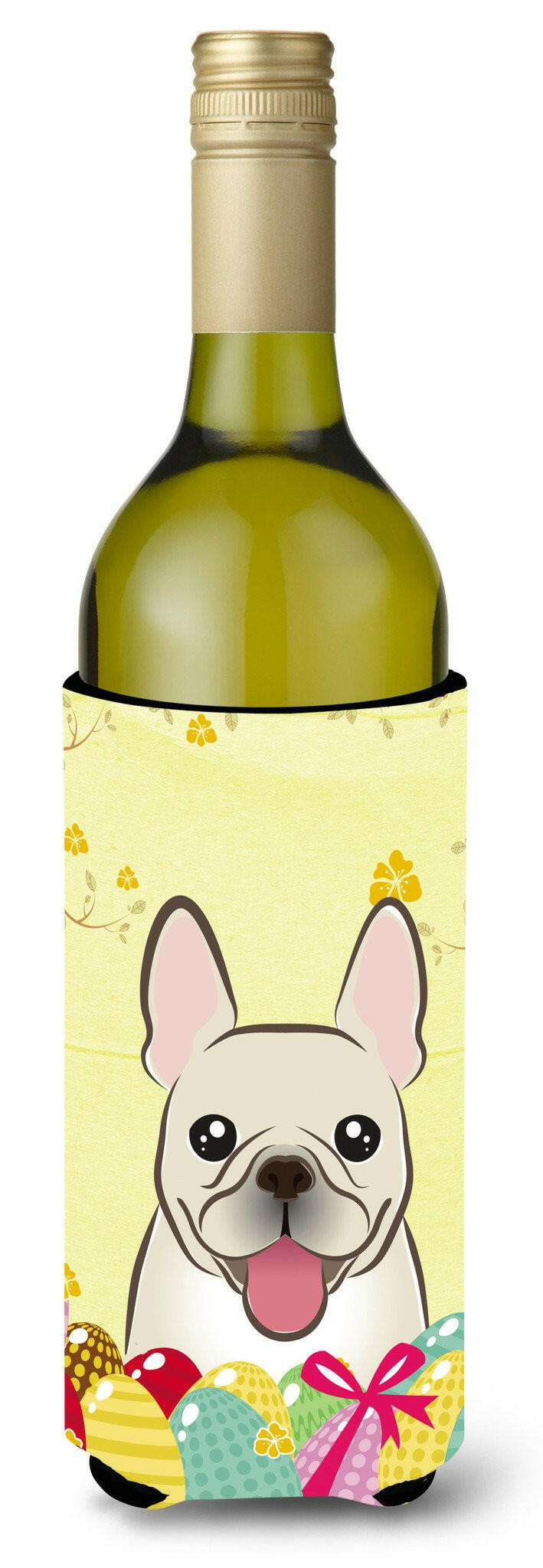 French Bulldog Easter Egg Hunt Wine Bottle Beverage Insulator Hugger BB1920LITERK by Caroline&#39;s Treasures