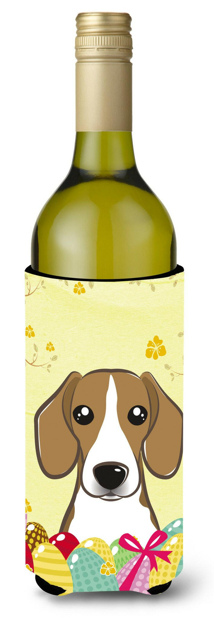 Beagle Easter Egg Hunt Wine Bottle Beverage Insulator Hugger BB1921LITERK by Caroline&#39;s Treasures