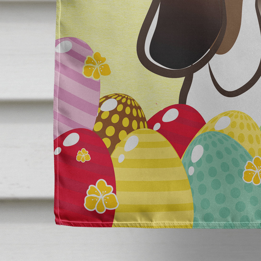 Basset Hound Easter Egg Hunt Flag Canvas House Size BB1925CHF  the-store.com.