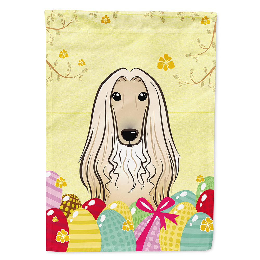 Afghan Hound Easter Egg Hunt Flag Canvas House Size BB1926CHF  the-store.com.