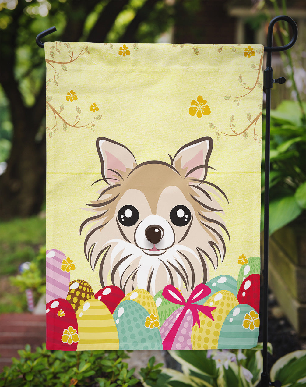 Chihuahua Easter Egg Hunt Flag Garden Size BB1933GF  the-store.com.