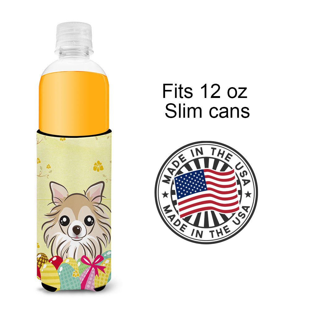 Chihuahua Easter Egg Hunt  Ultra Beverage Insulator for slim cans BB1933MUK  the-store.com.