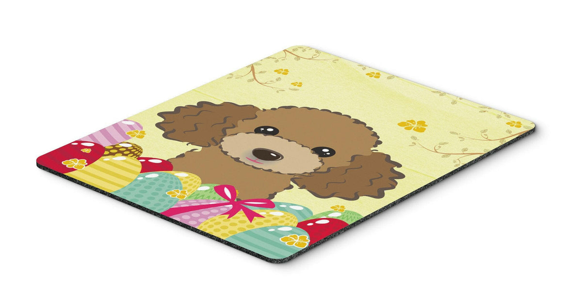 Chocolate Brown Poodle Easter Egg Hunt Mouse Pad, Hot Pad or Trivet BB1938MP by Caroline&#39;s Treasures