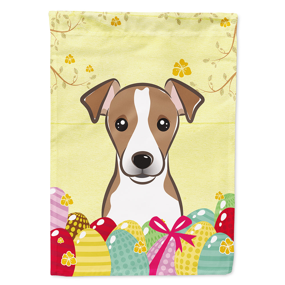 Jack Russell Terrier Easter Egg Hunt Flag Canvas House Size BB1942CHF  the-store.com.