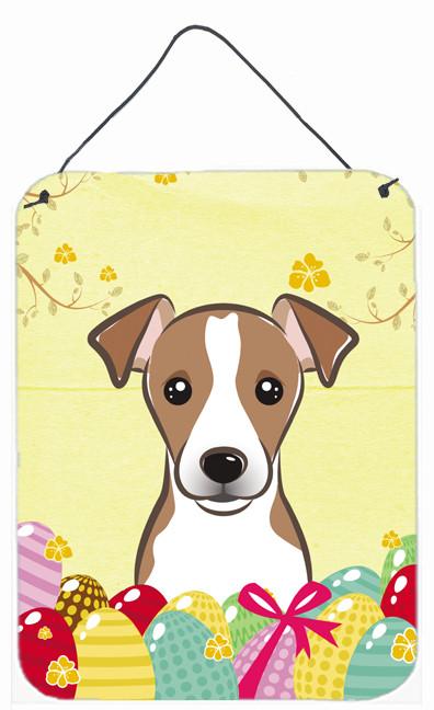 Jack Russell Terrier Easter Egg Hunt Wall or Door Hanging Prints BB1942DS1216 by Caroline&#39;s Treasures