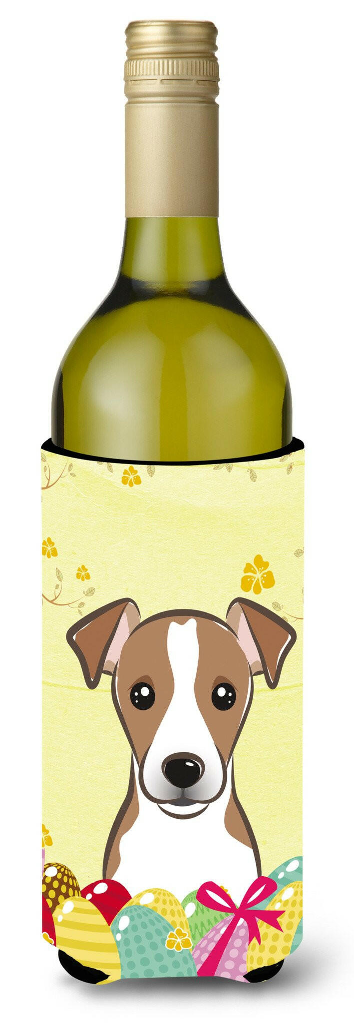 Jack Russell Terrier Easter Egg Hunt Wine Bottle Beverage Insulator Hugger BB1942LITERK by Caroline&#39;s Treasures