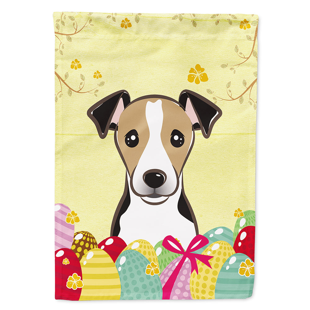 Jack Russell Terrier Easter Egg Hunt Flag Canvas House Size BB1943CHF