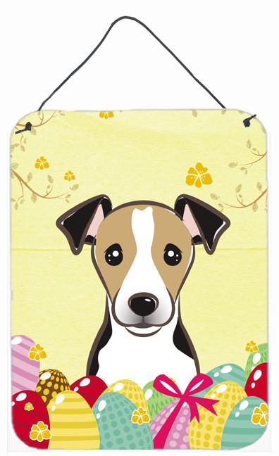 Jack Russell Terrier Easter Egg Hunt Wall or Door Hanging Prints BB1943DS1216 by Caroline&#39;s Treasures
