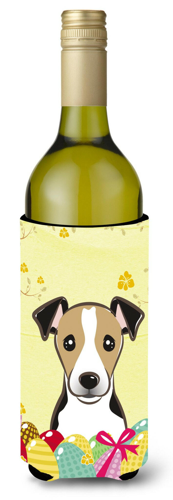 Jack Russell Terrier Easter Egg Hunt Wine Bottle Beverage Insulator Hugger BB1943LITERK by Caroline&#39;s Treasures