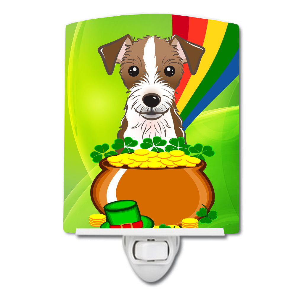 Jack Russell Terrier St. Patrick&#39;s Day Ceramic Night Light BB1946CNL - the-store.com