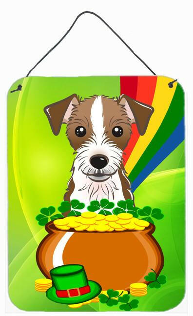 Jack Russell Terrier St. Patrick&#39;s Day Wall or Door Hanging Prints BB1946DS1216 by Caroline&#39;s Treasures