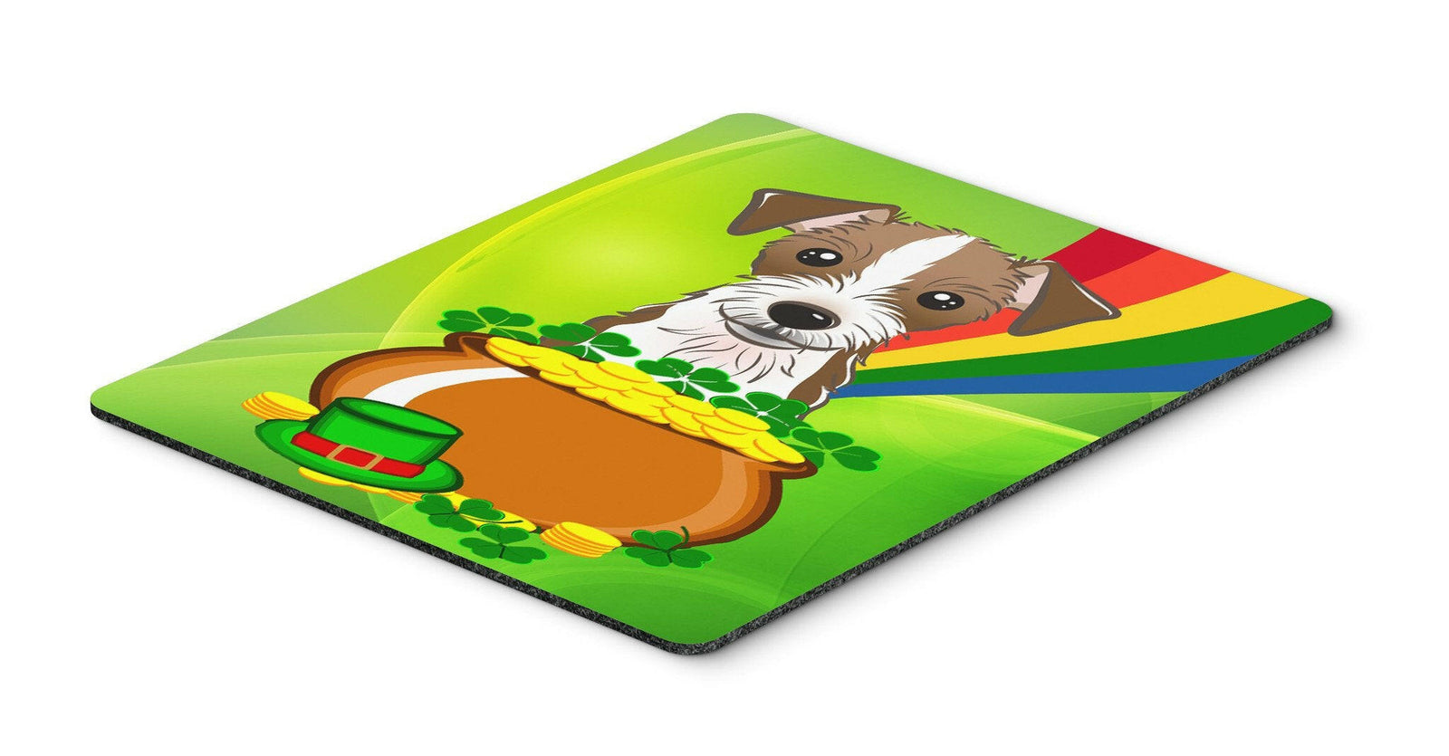 Jack Russell Terrier St. Patrick's Day Mouse Pad, Hot Pad or Trivet BB1946MP by Caroline's Treasures
