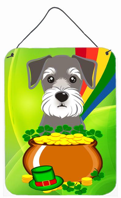 Schnauzer St. Patrick's Day Wall or Door Hanging Prints BB1950DS1216 by Caroline's Treasures