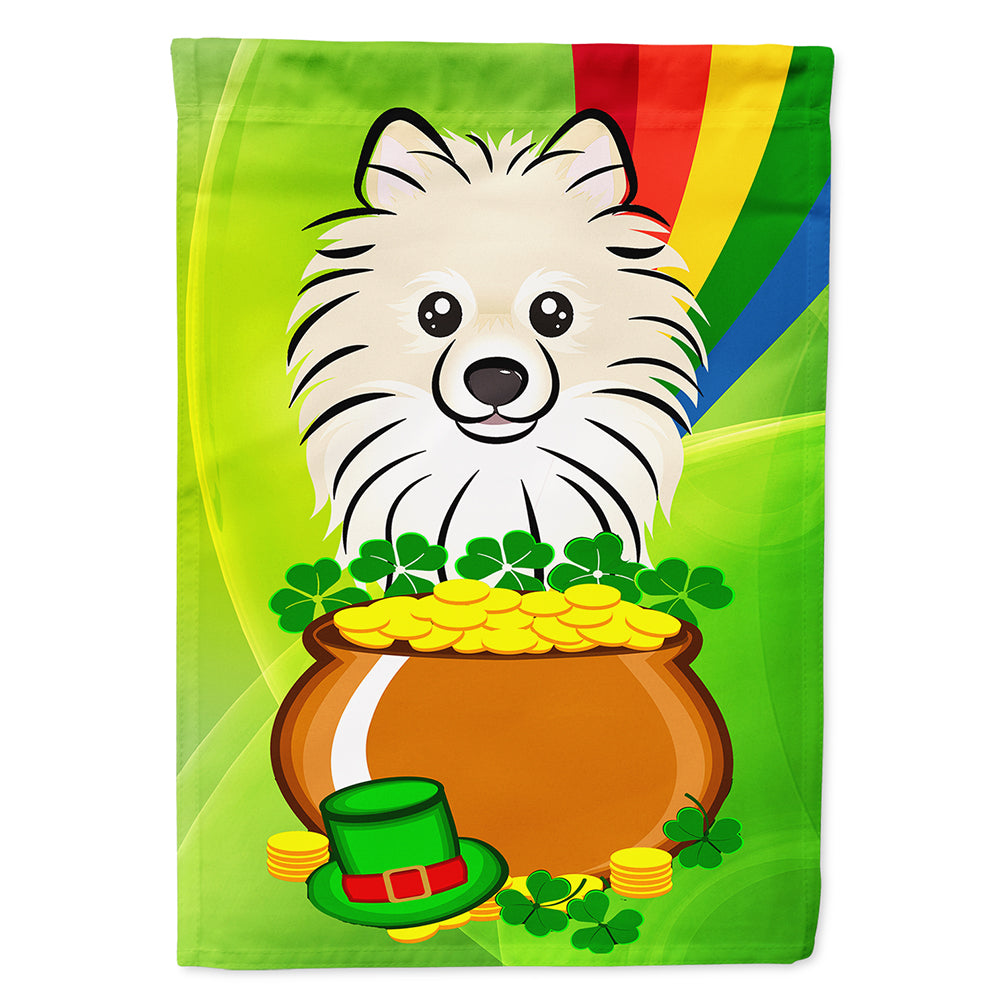 Pomeranian St. Patrick&#39;s Day Flag Canvas House Size BB1951CHF  the-store.com.