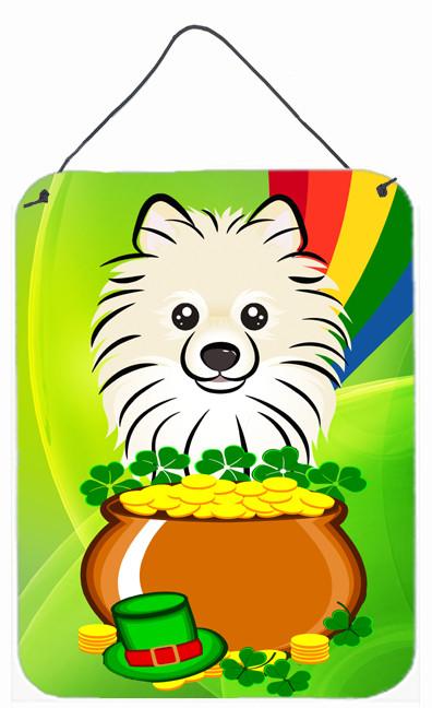 Pomeranian St. Patrick's Day Wall or Door Hanging Prints BB1951DS1216 by Caroline's Treasures