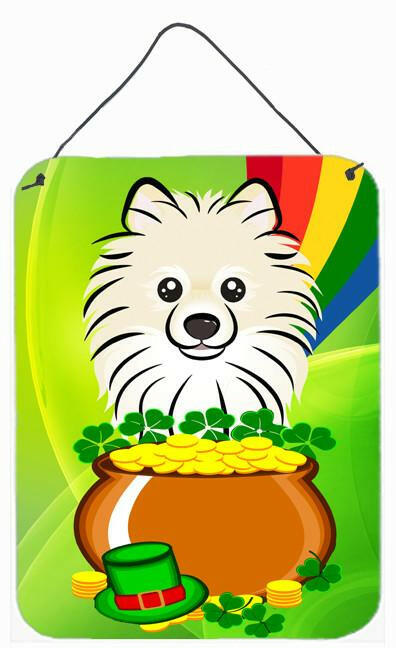 Pomeranian St. Patrick&#39;s Day Wall or Door Hanging Prints BB1951DS1216 by Caroline&#39;s Treasures