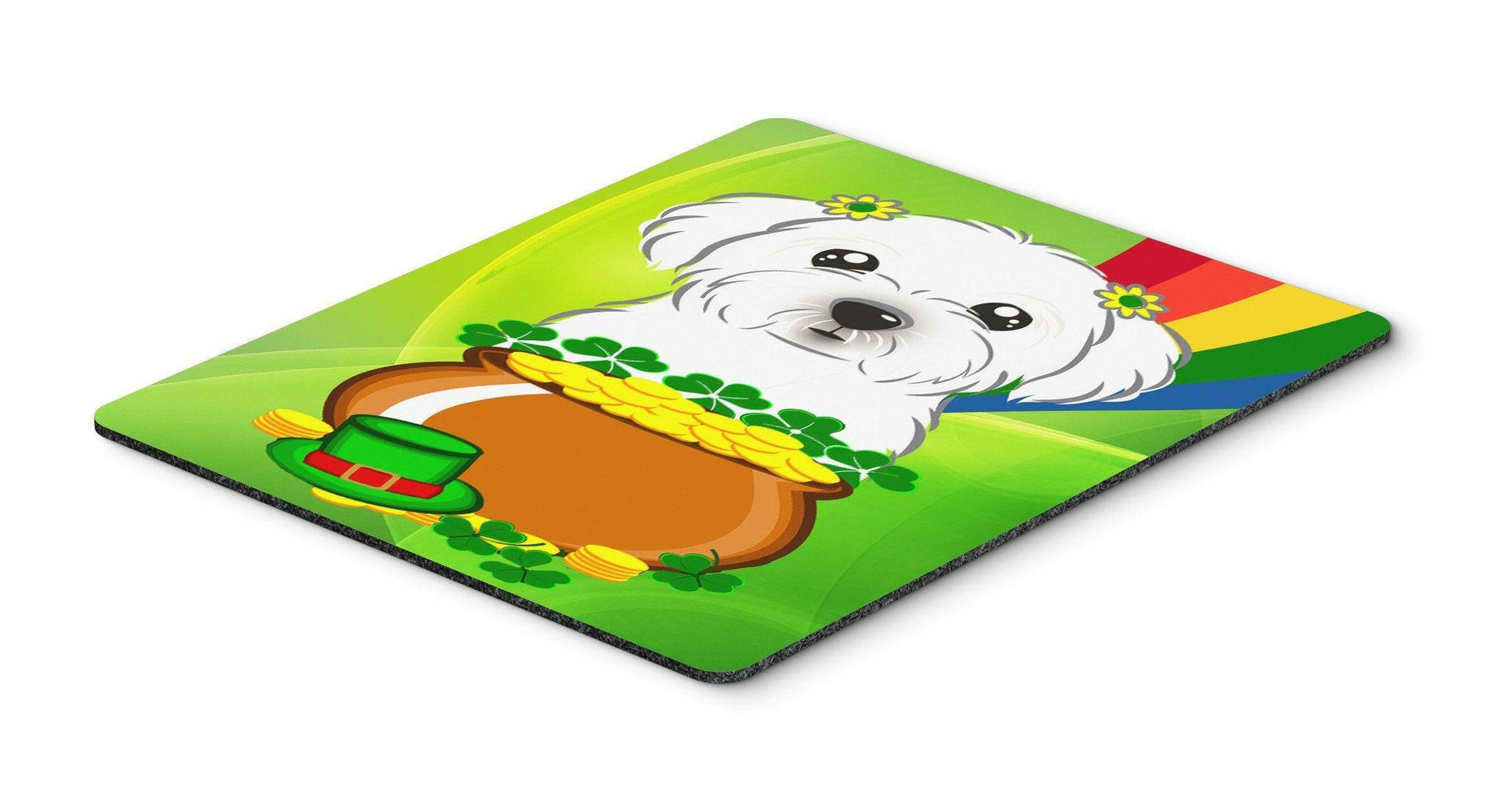 Maltese St. Patrick's Day Mouse Pad, Hot Pad or Trivet BB1952MP by Caroline's Treasures